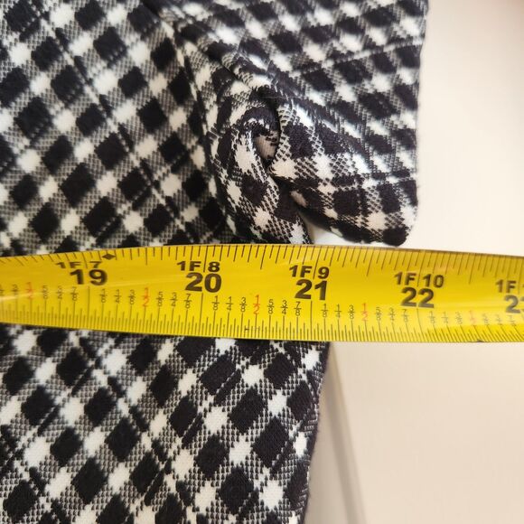 NWT SPANX Women’s XL Ponte Jacquard Mini Dress Black And White Bodycon Stretch - Picture 2 of 3